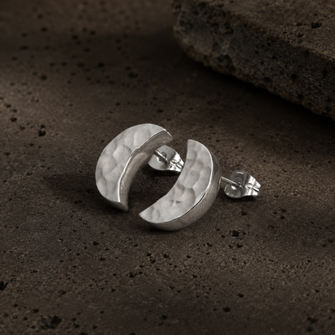 Aretes "Ilun" - Martillado