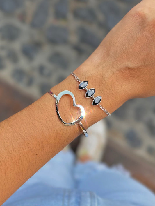 Brazalete "Corazón Eya's" / Calado - Liso