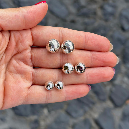 Aretes "Tlachco" Martillados - Varias Opciones