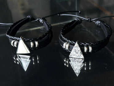 Pulsera "Pirámide" / Piel - Varias Opciones