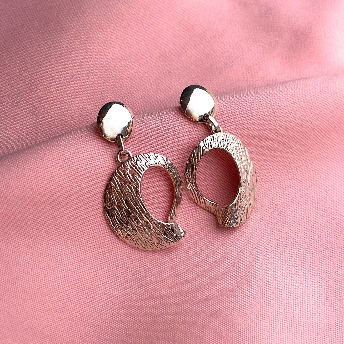 Aretes "Itati"- Acabado Oleado