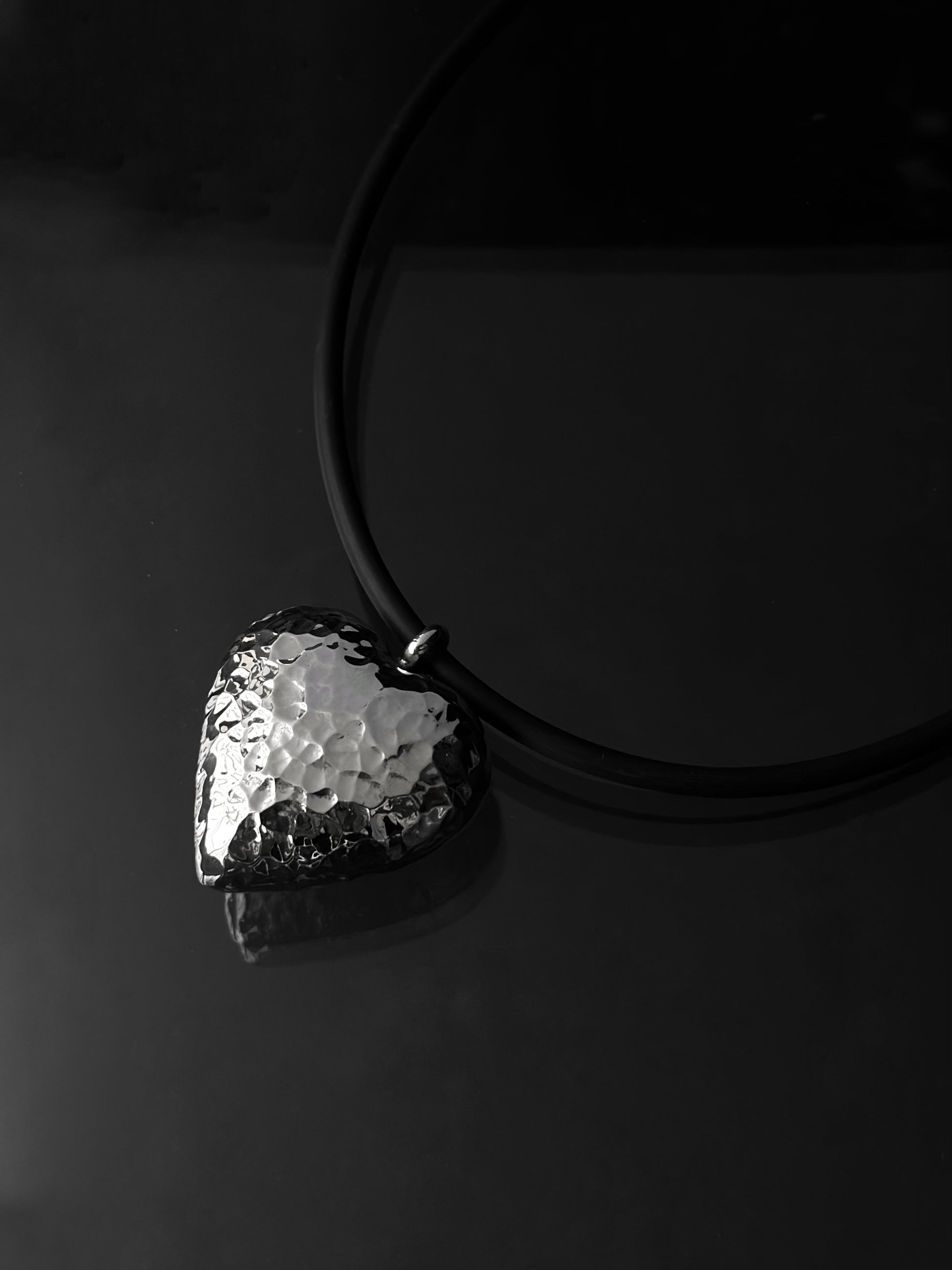 Collar "Corazón de Melón" XXG - Martillado