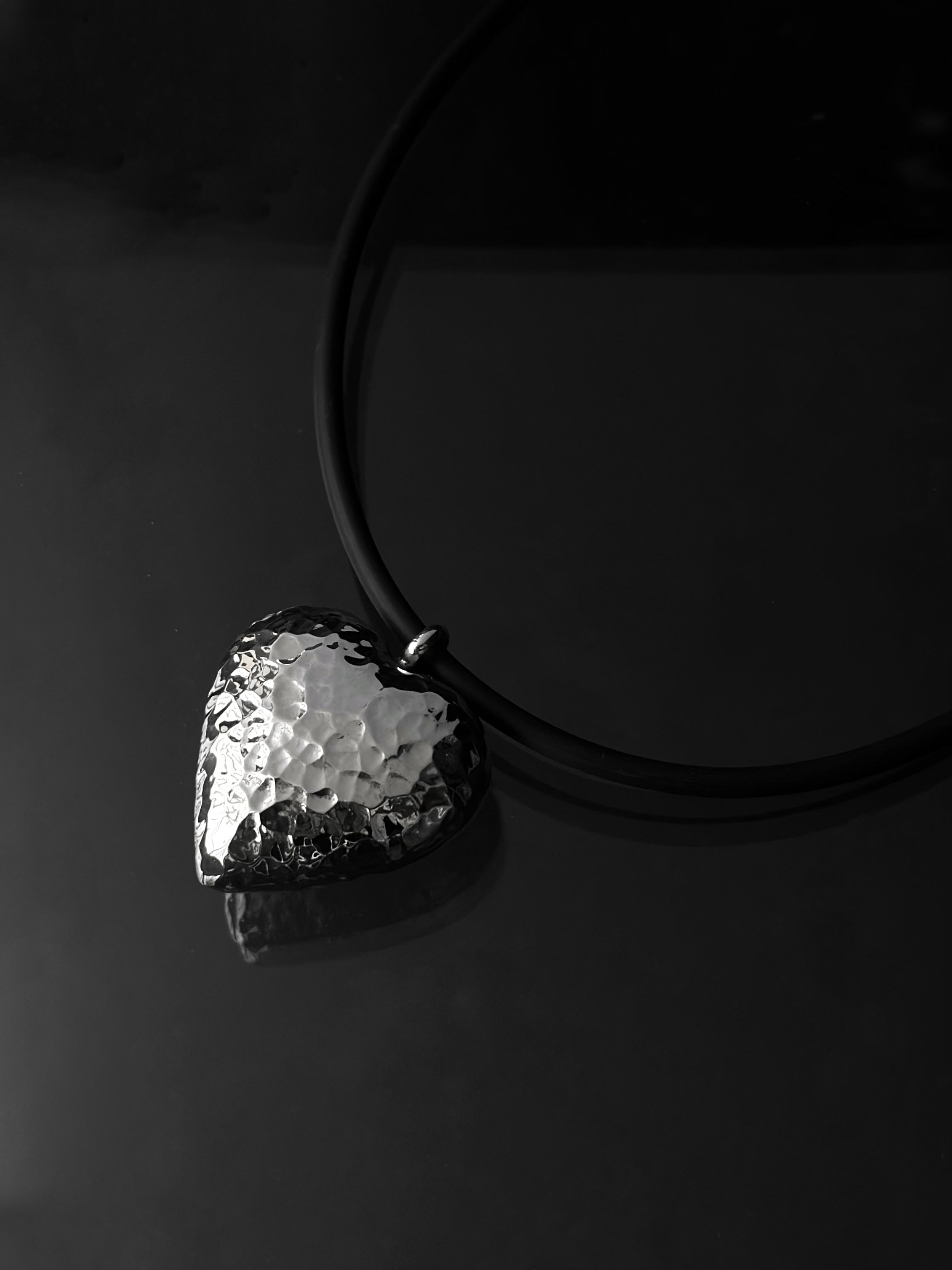 Collar "Corazón de Melón" XXG - Martillado