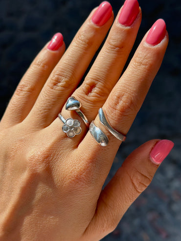 Anillo "Margarita" - Corazón