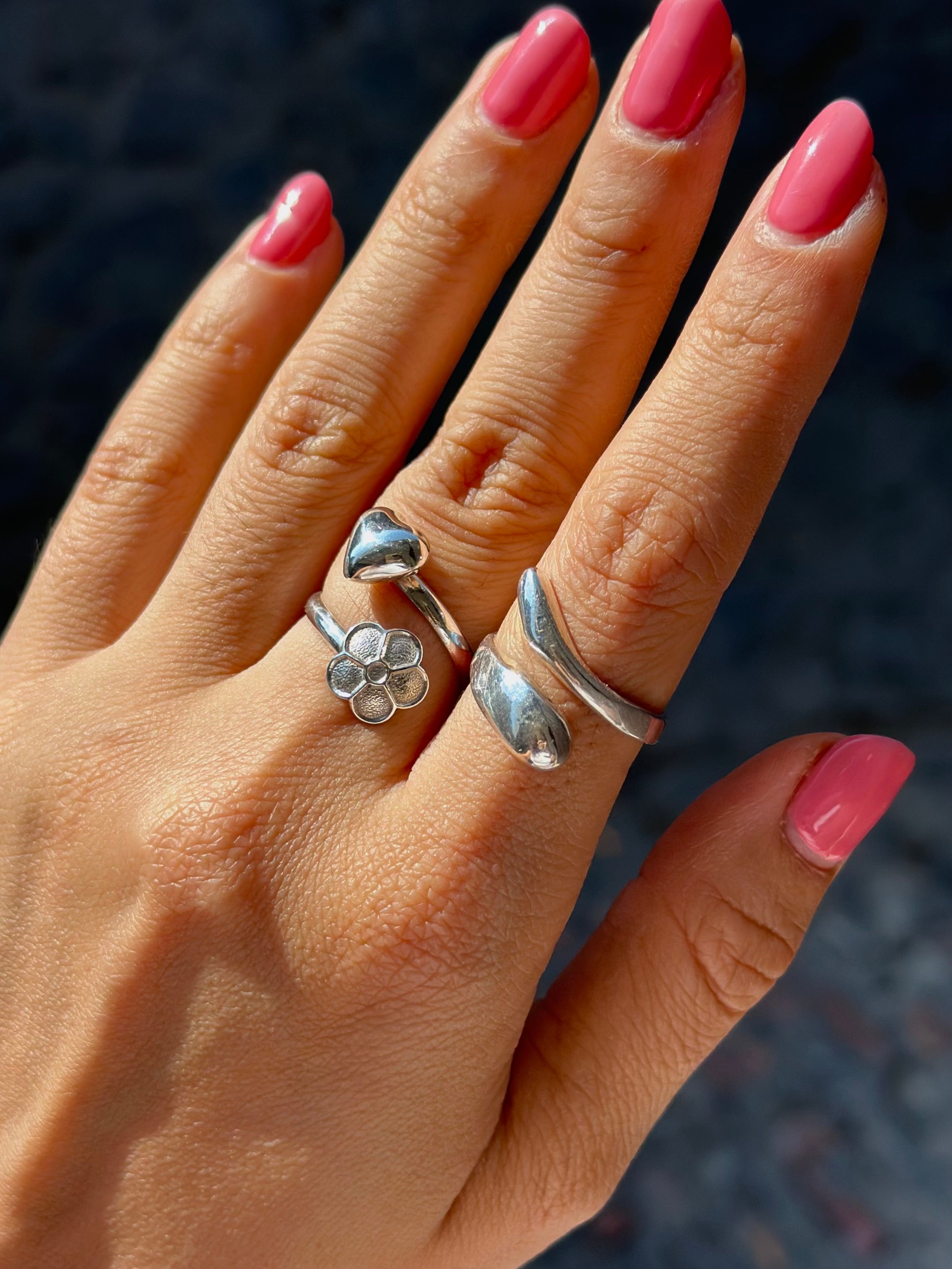 Anillo "Margarita" - Corazón