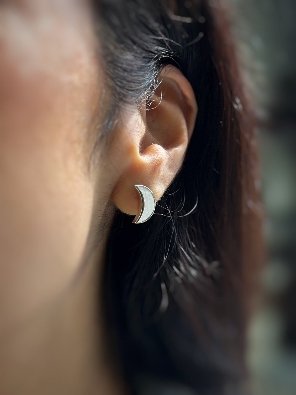 Aretes "Ilun" - Martillado