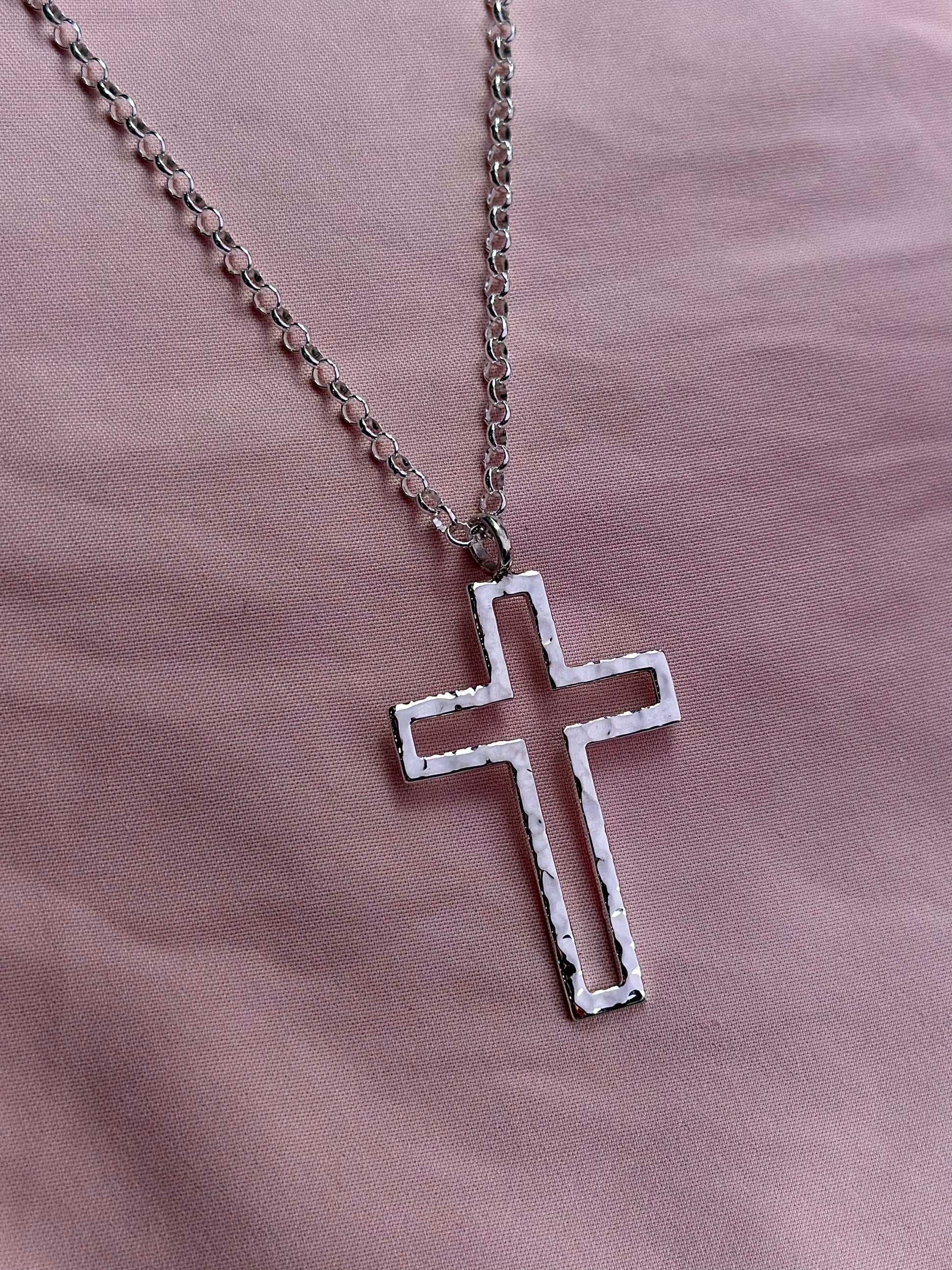 Collar "Cruz IV" - Martillado