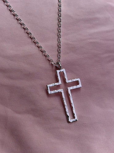Collar "Cruz IV" - Martillado