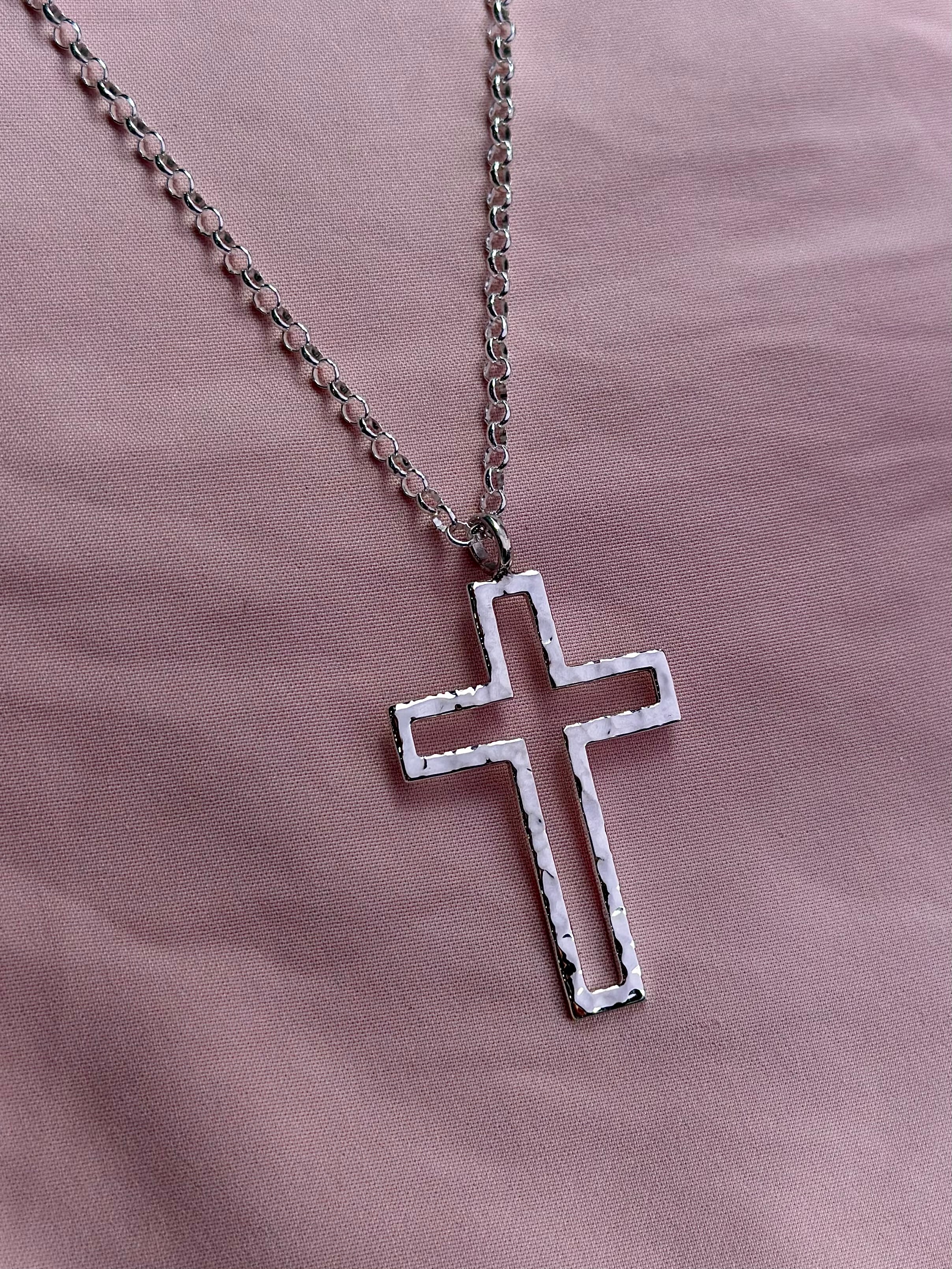 Collar "Cruz IV" - Martillado