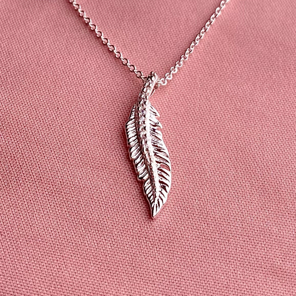 Dije individual "Ihuitl" - Pluma de Ave