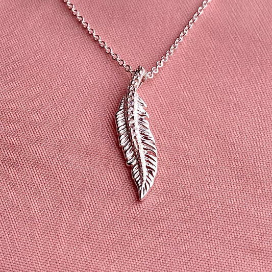 Dije individual "Ihuitl" - Pluma de Ave