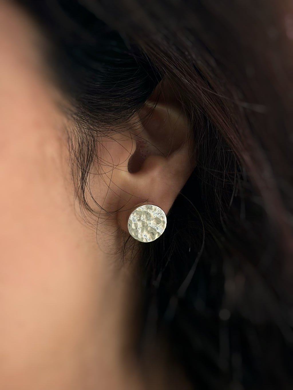 Aretes "Yaualtik" - Martillados