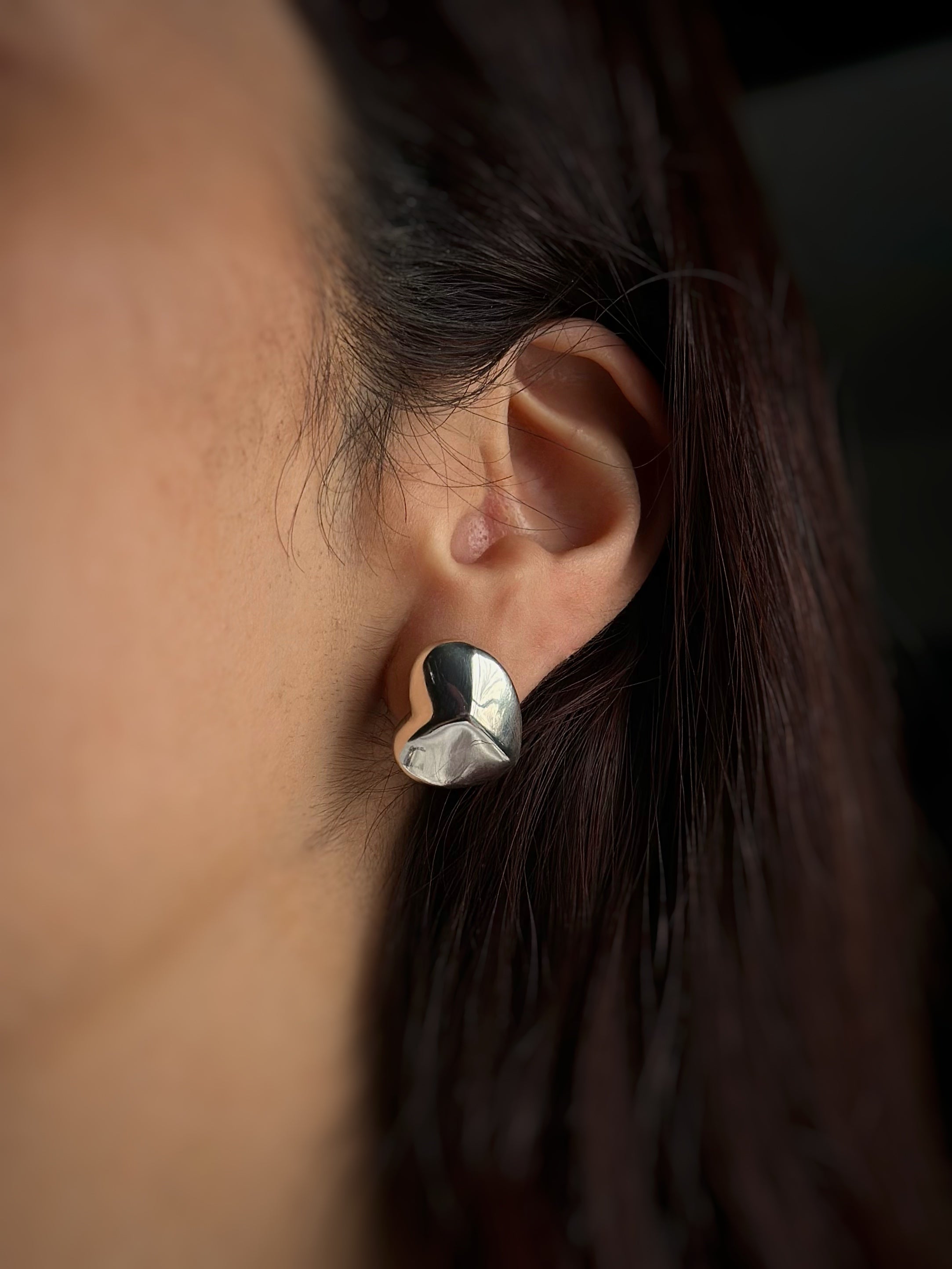 Aretes “Corazón de Eya’s” - Relieve