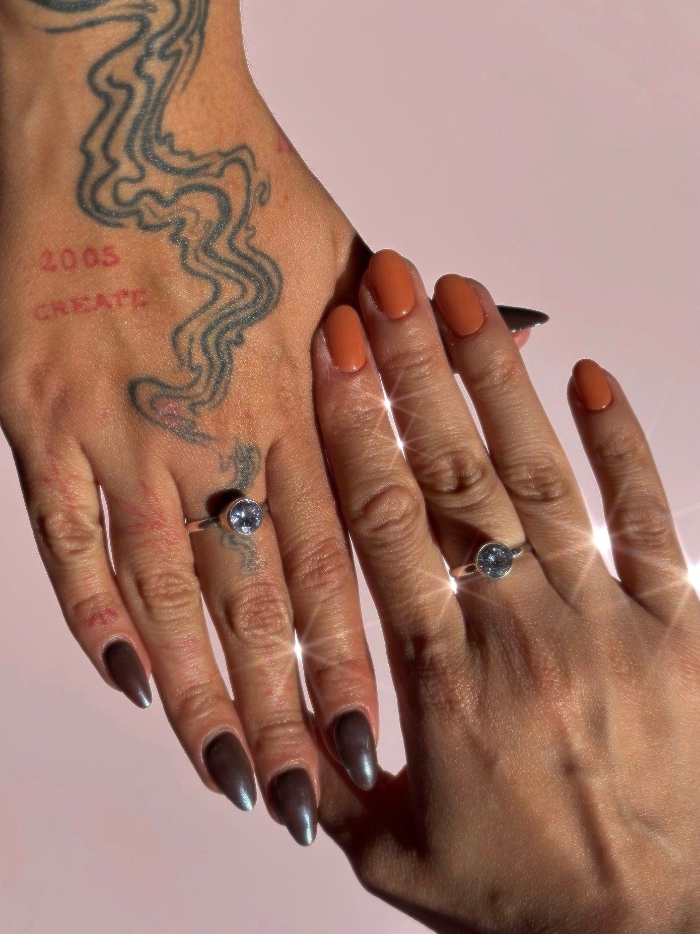 Match de anillos "Celeste" - Varios Colores