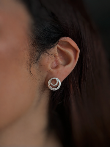 Aretes "Tonatiuh" - Martillado