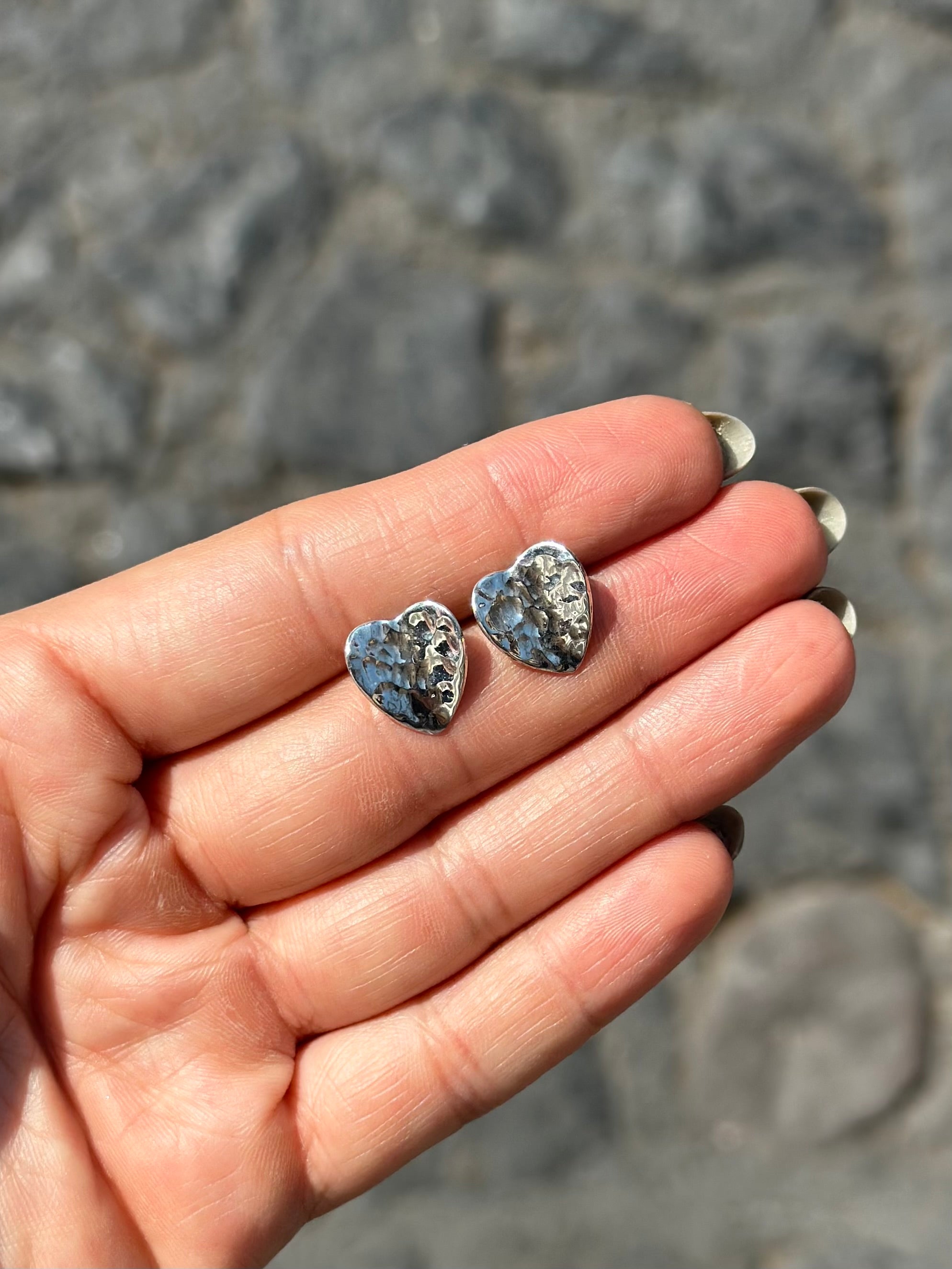 Aretes “Izumi” - Martillados