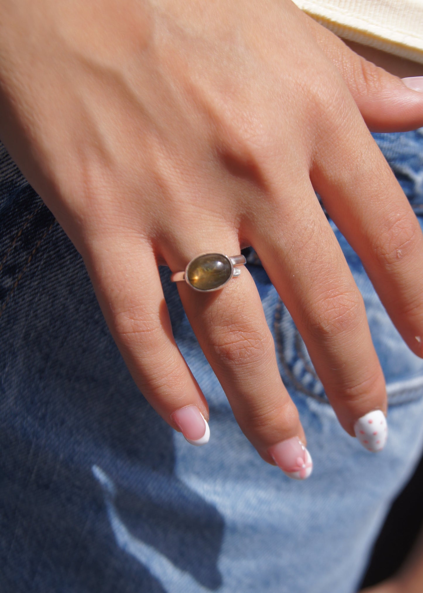 Anillo "Yoó" - Piedra Luna