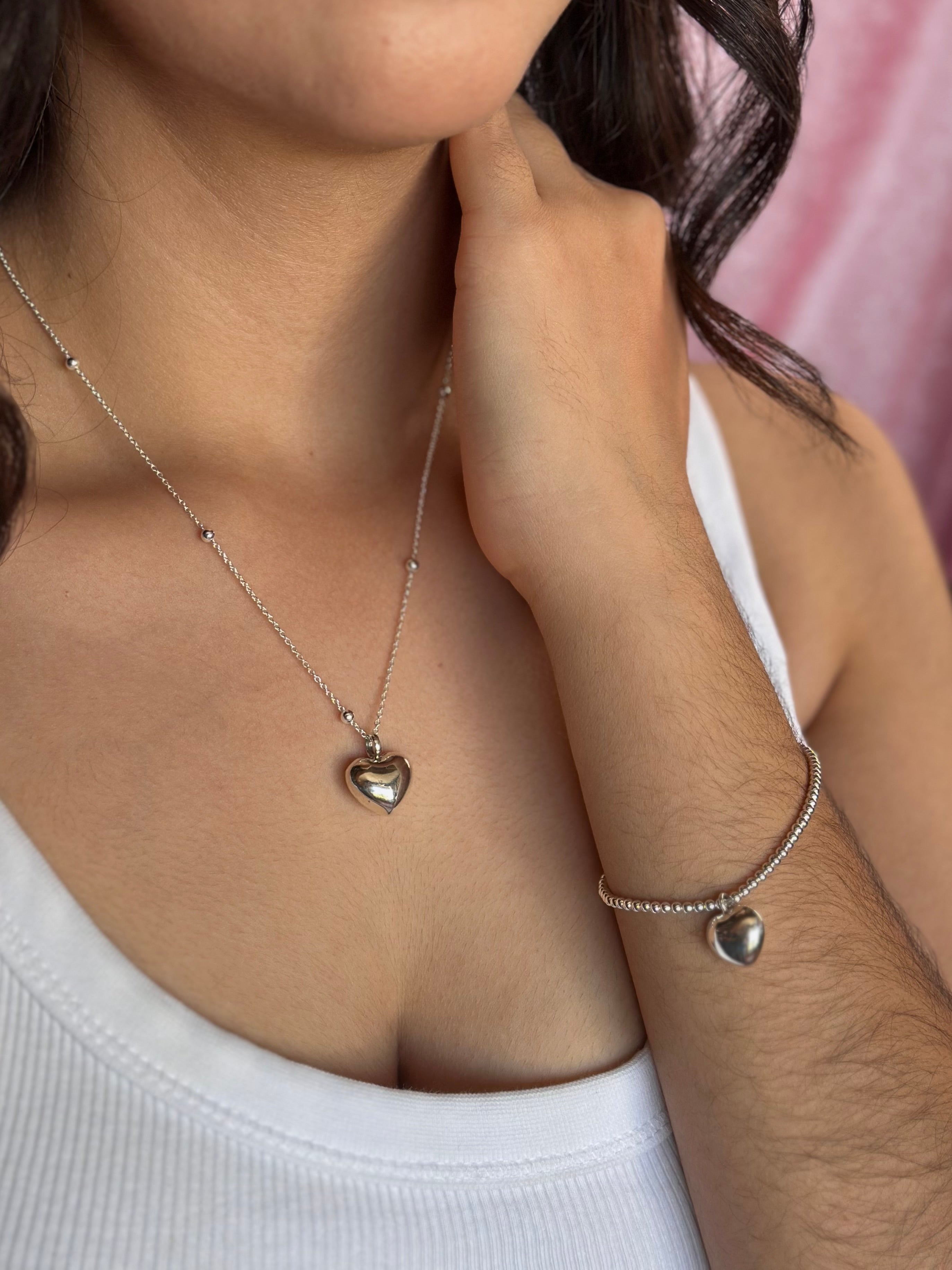 Kit "Corazón de Melón" - Collar / Pulsera