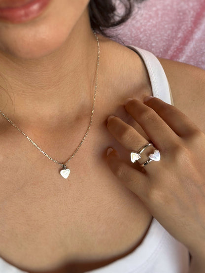 Kit "Luv" MINI - Collar / Aretes / Anillo