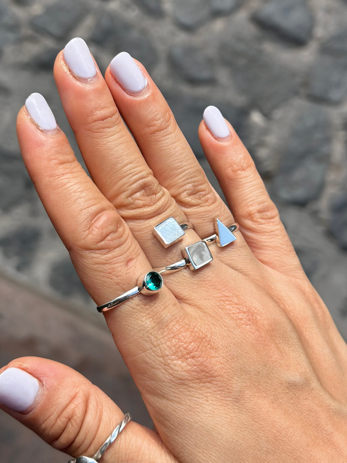 Anillo "Qua" Doble - Varios Acabado
