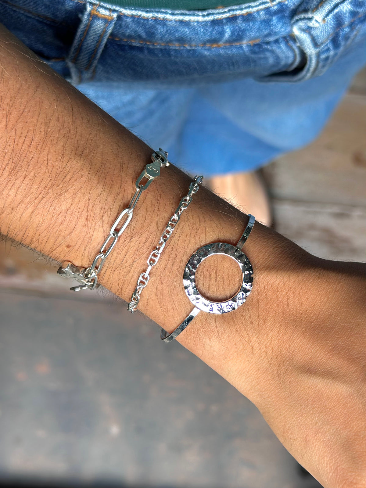 Brazalete "Jun" - Martillado