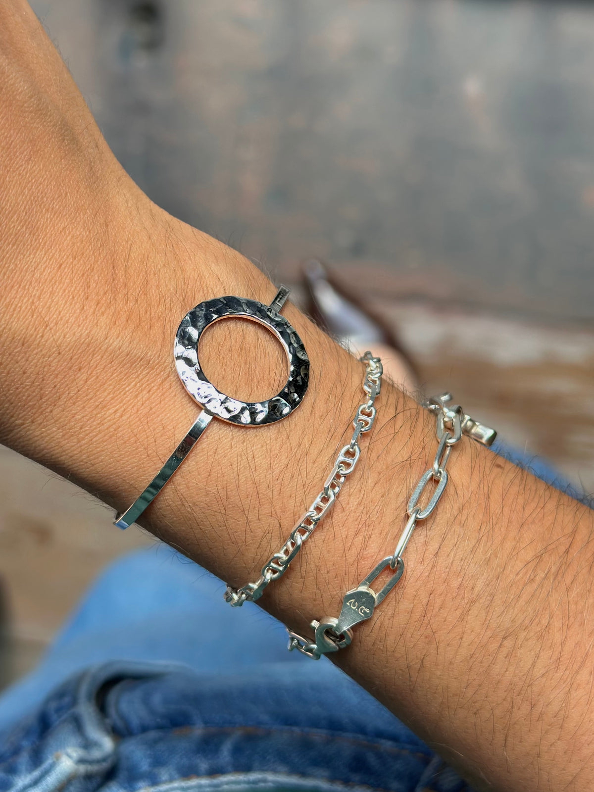 Brazalete "Jun" - Martillado