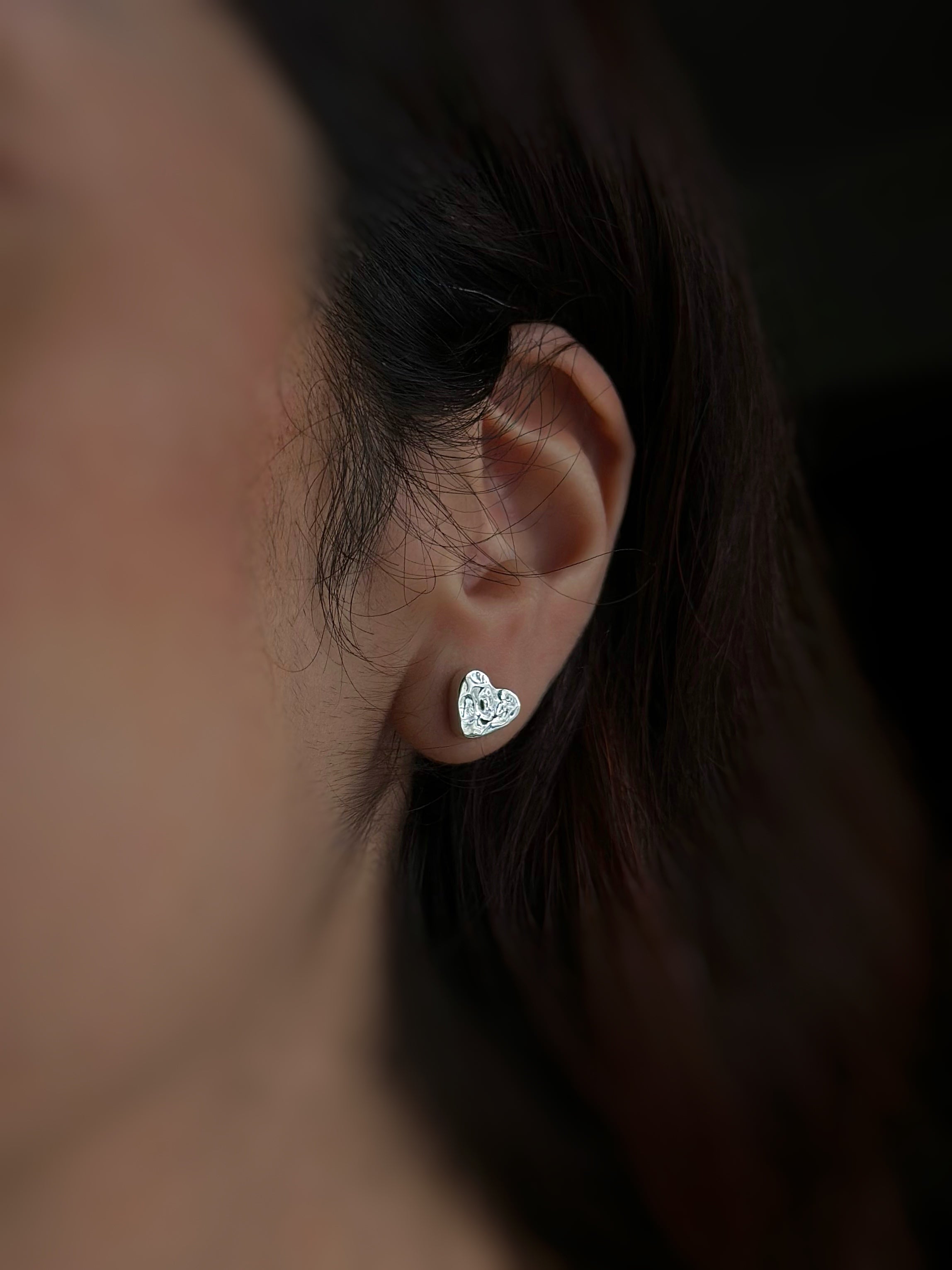 Aretes "Luv" MINIS - Martillado