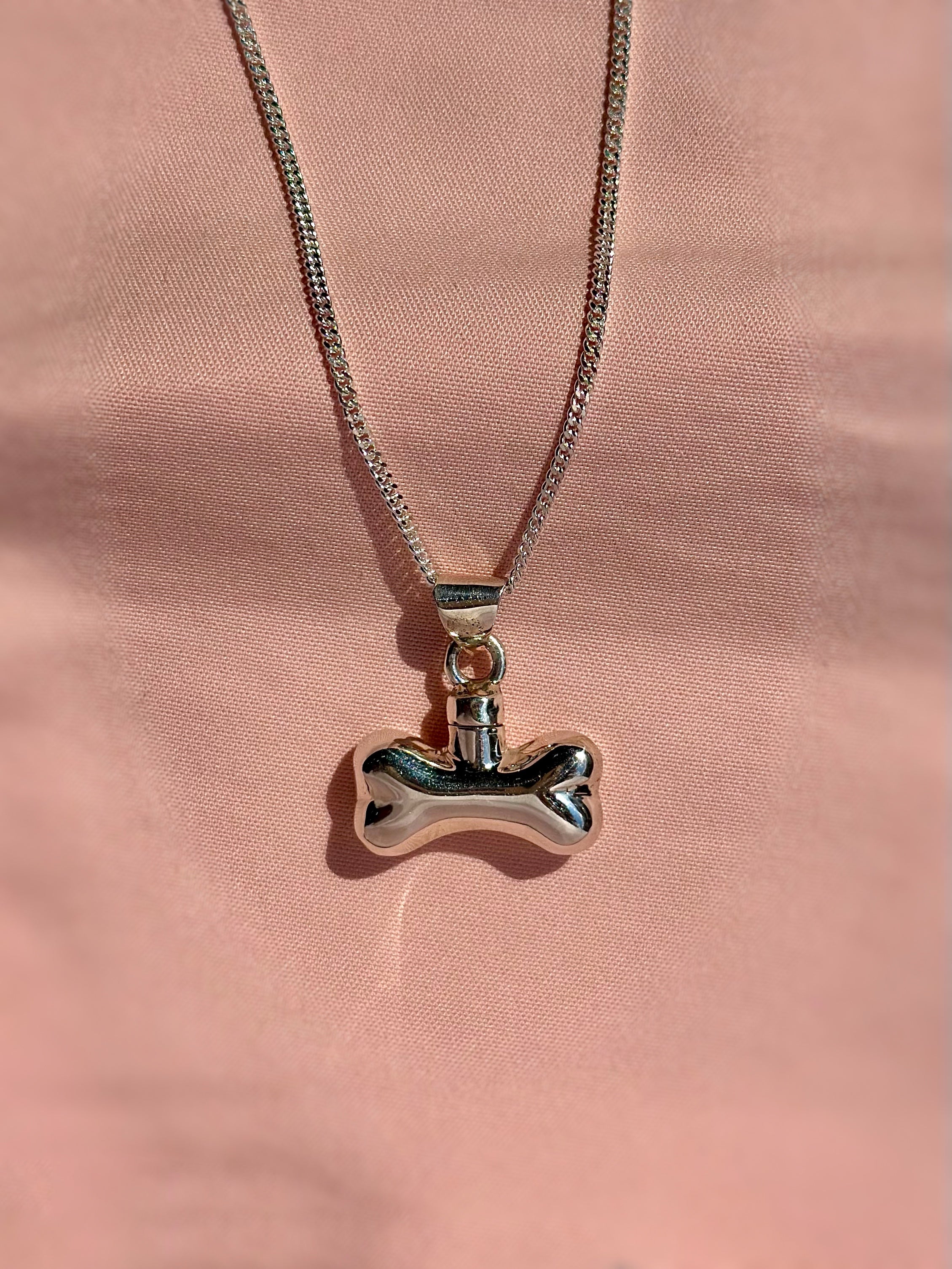 Cenicero de mascotas / Collar - "Hueso"