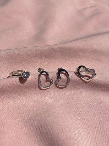 Kit de Anillo / Aretes - "Corazón de Eya's"