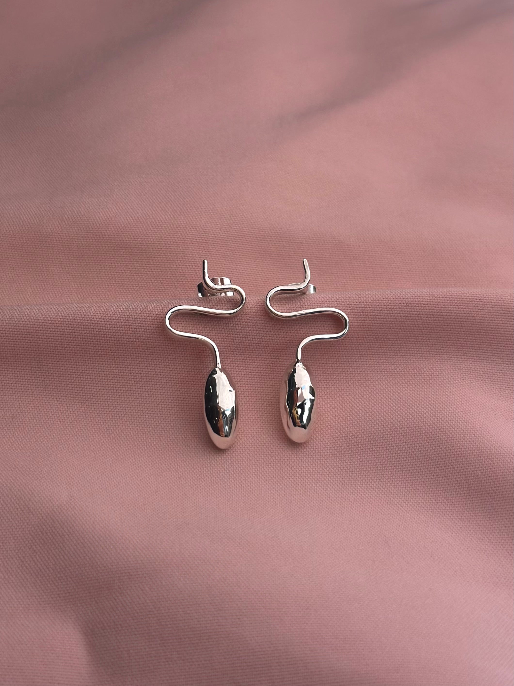 Aretes "Zig Zag" - Almendra