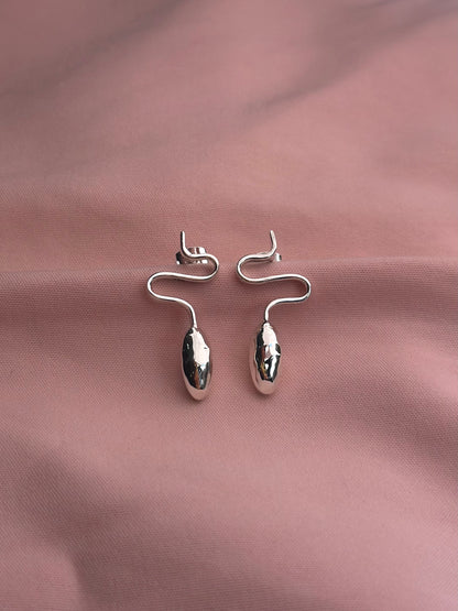 Aretes "Zig Zag" - Almendra