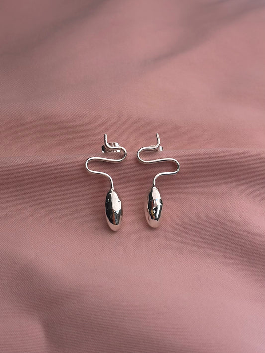 Aretes "Zig Zag" - Almendra