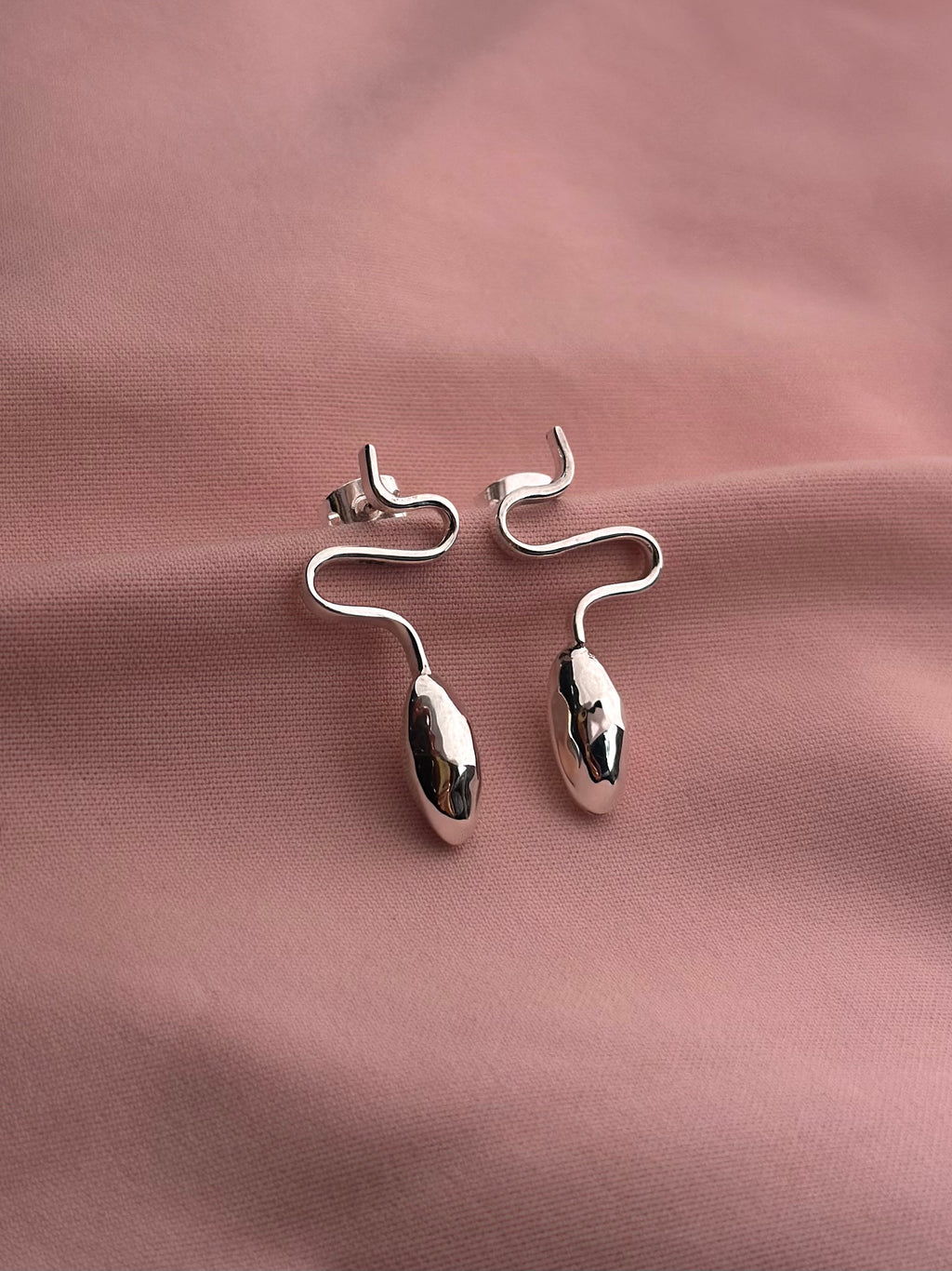 Aretes "Zig Zag" - Almendra