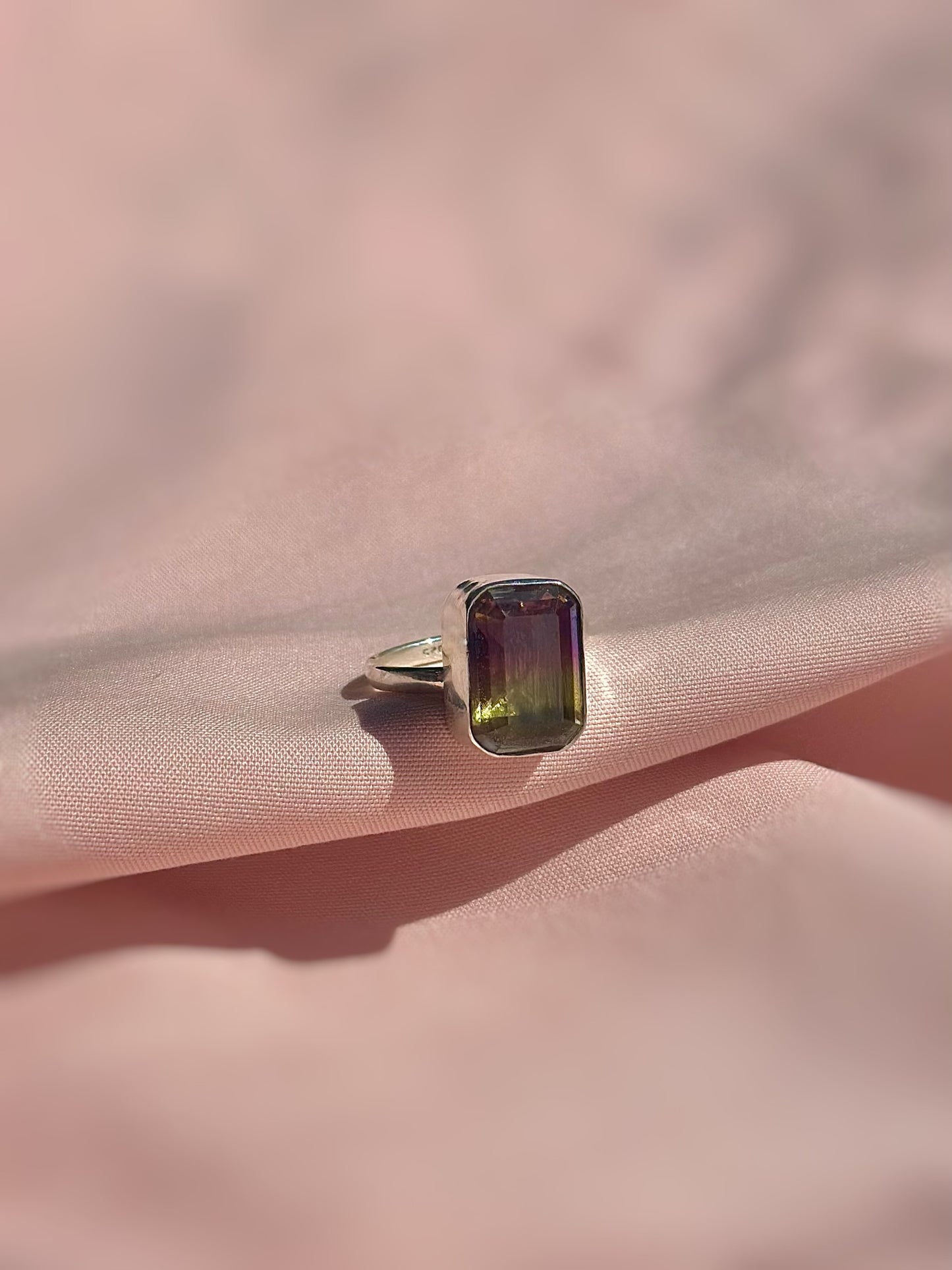 Anillo "Ametrina" - Piedra de Amatista / Citrino