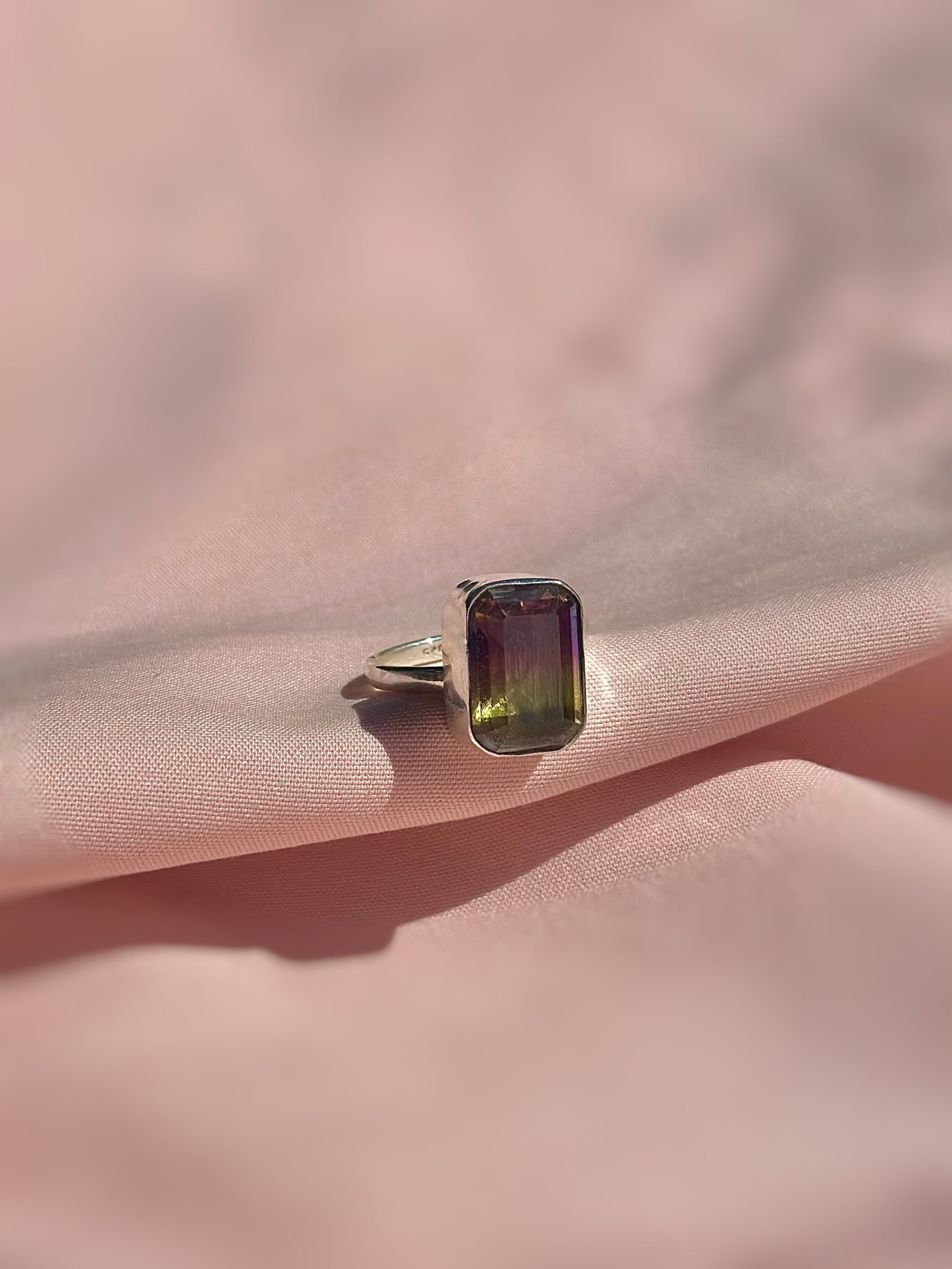 Anillo "Ametrina" - Piedra de Amatista / Citrino