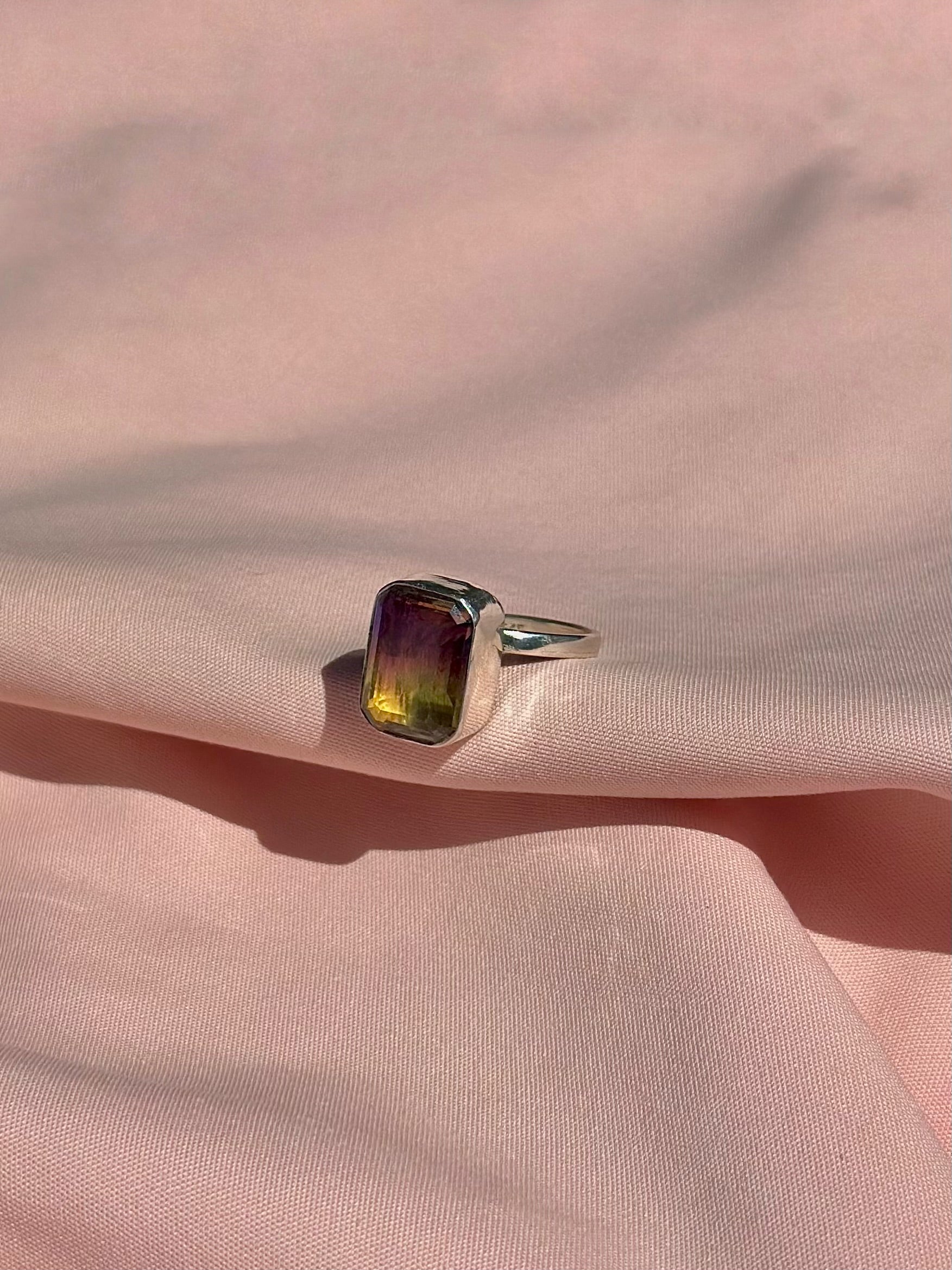 Anillo "Ametrina" - Piedra de Amatista / Citrino