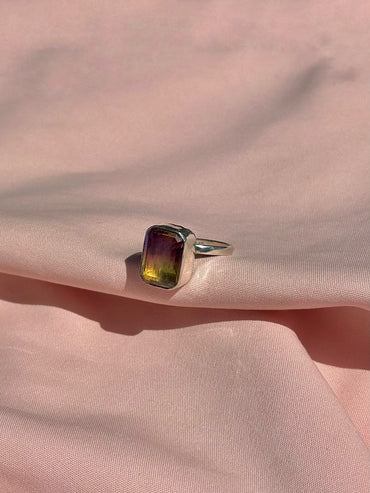 Anillo "Ametrina" - Piedra de Amatista / Citrino