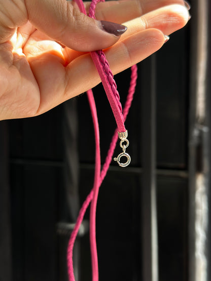 Choker de "Eya's" -  Piel Trenzada / Gamuza