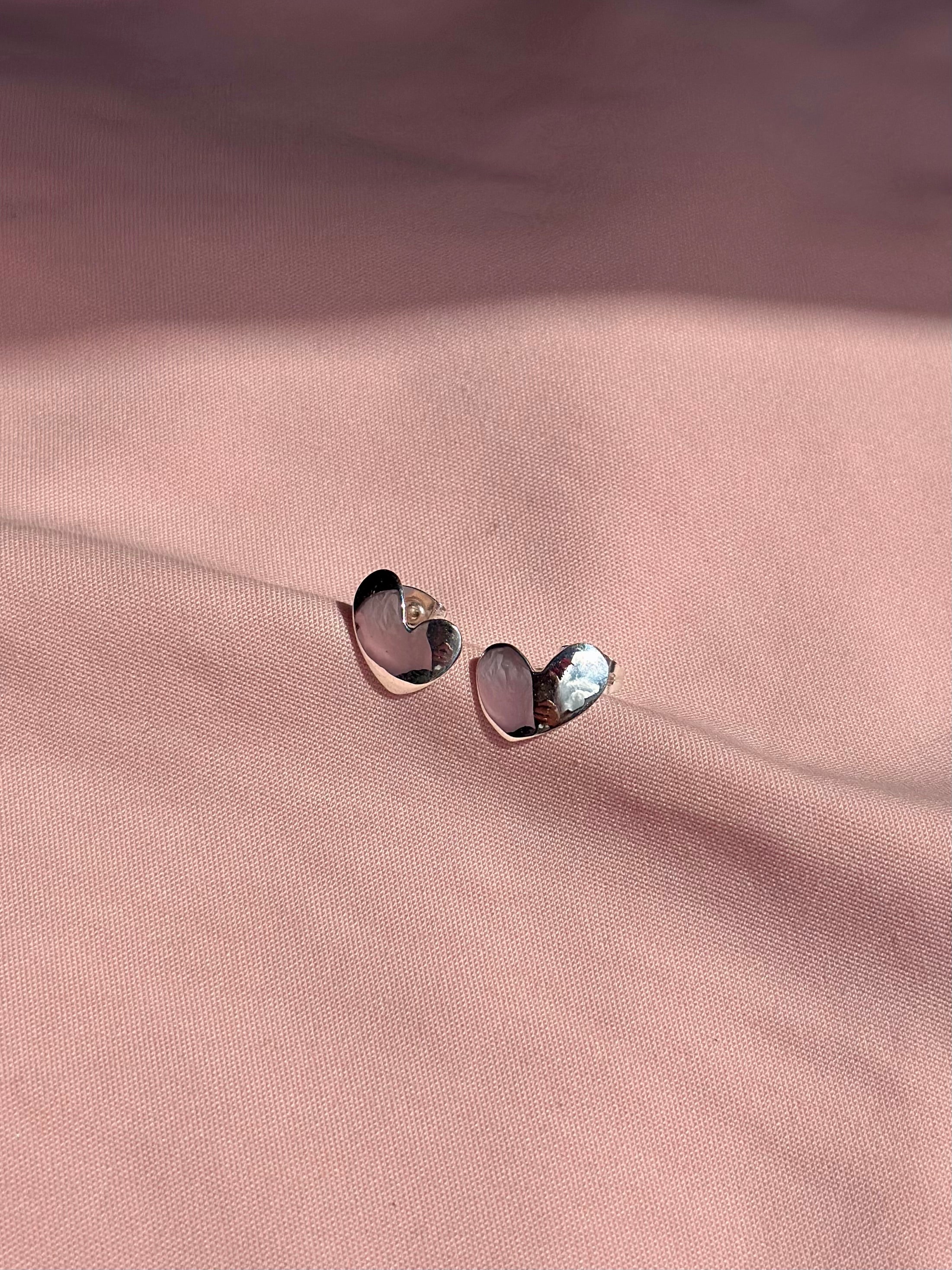 Aretes "Corazón de Eya's" MINI - Liso