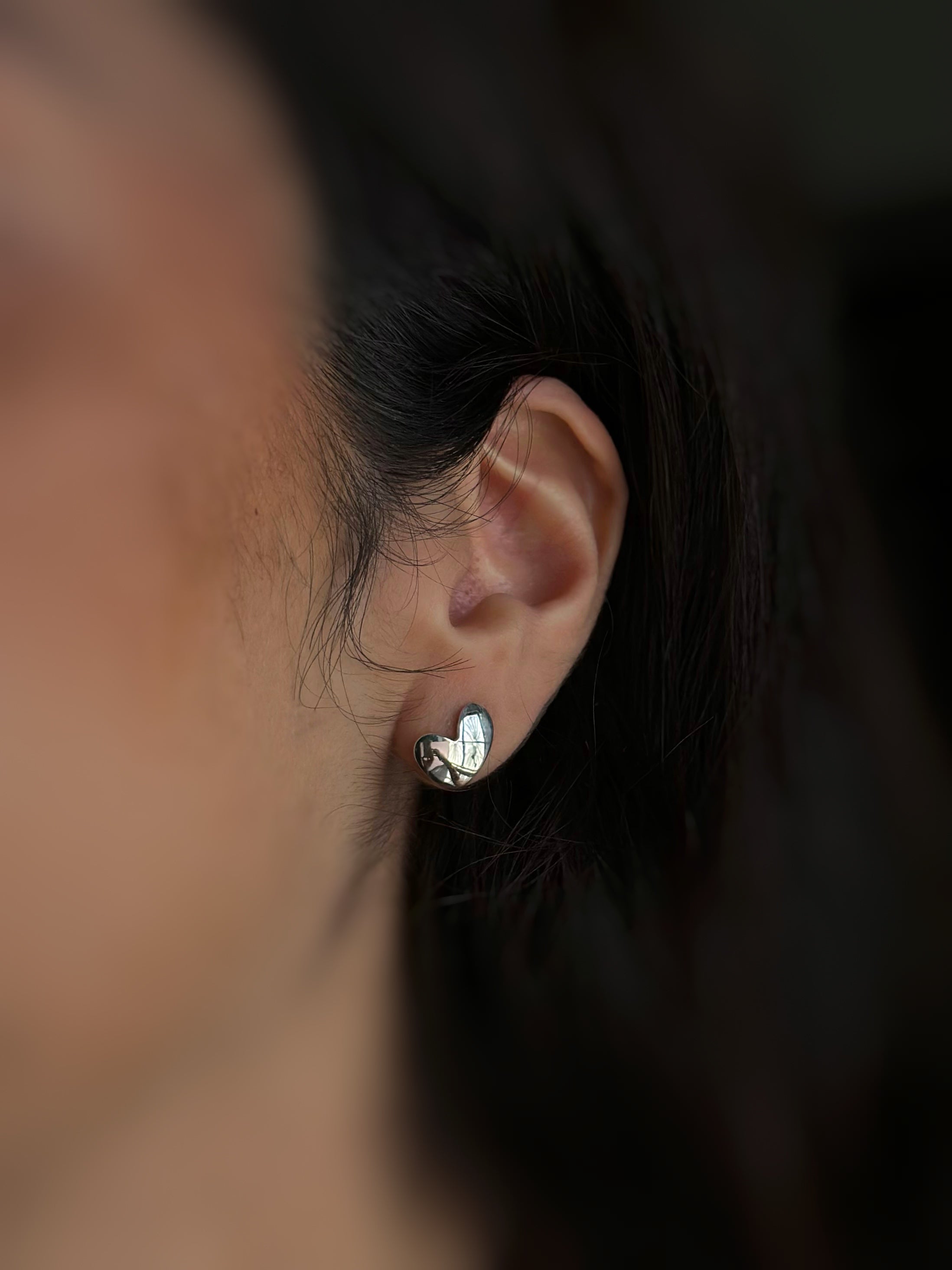 Aretes "Corazón de Eya's" MINI - Liso