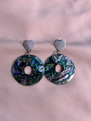 Aretes "Izel" - Concha de abulón