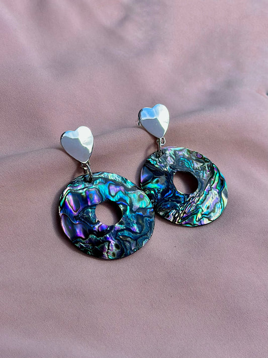 Aretes "Izel" - Concha de abulón