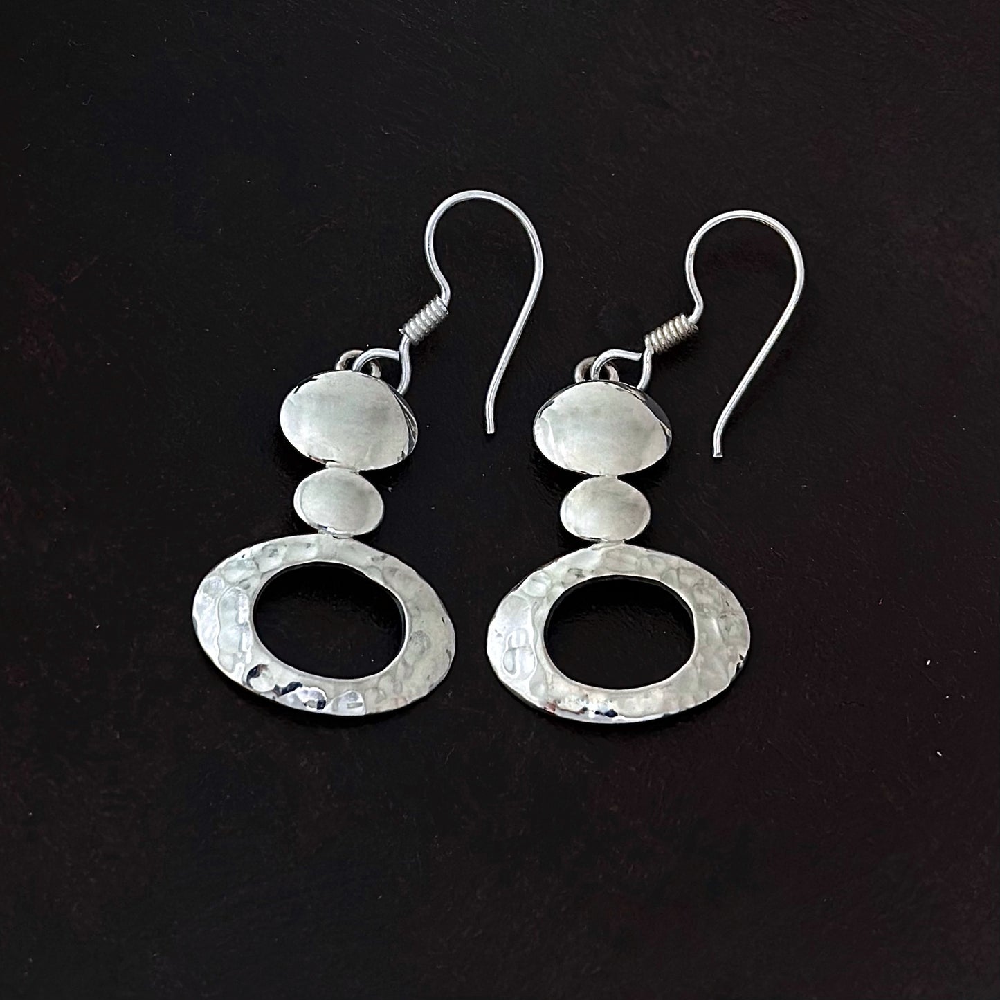 Aretes "Meya" - Martillados