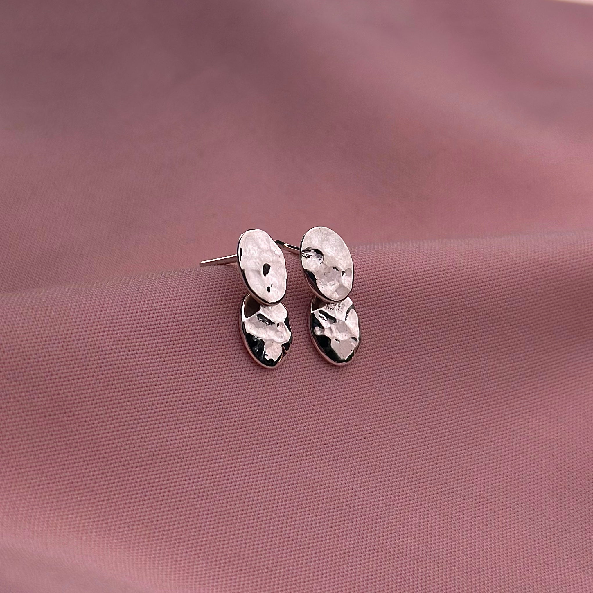 Aretes "Etia" - Martillado