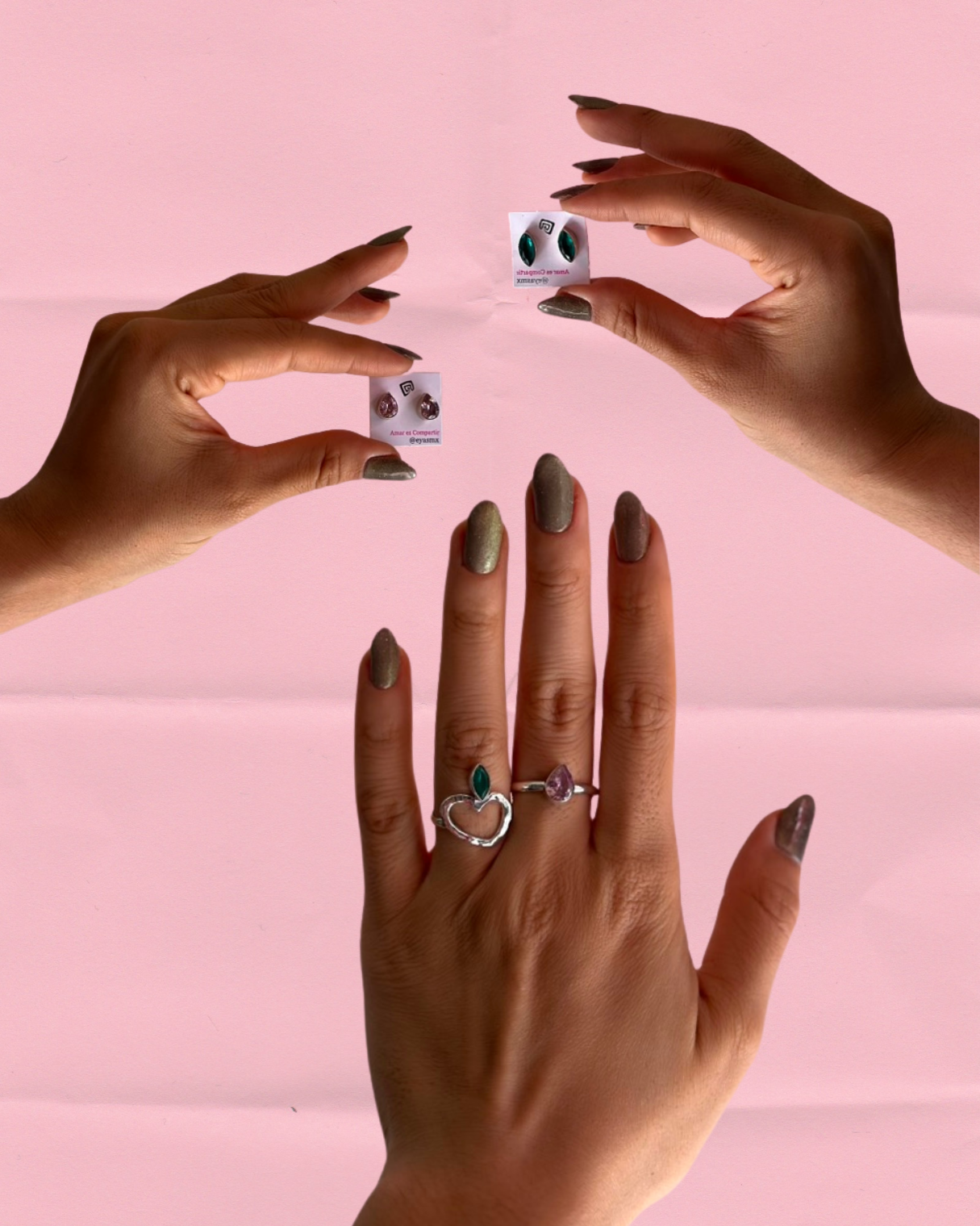 Kit de Anillo / Aretes - "Cindy"