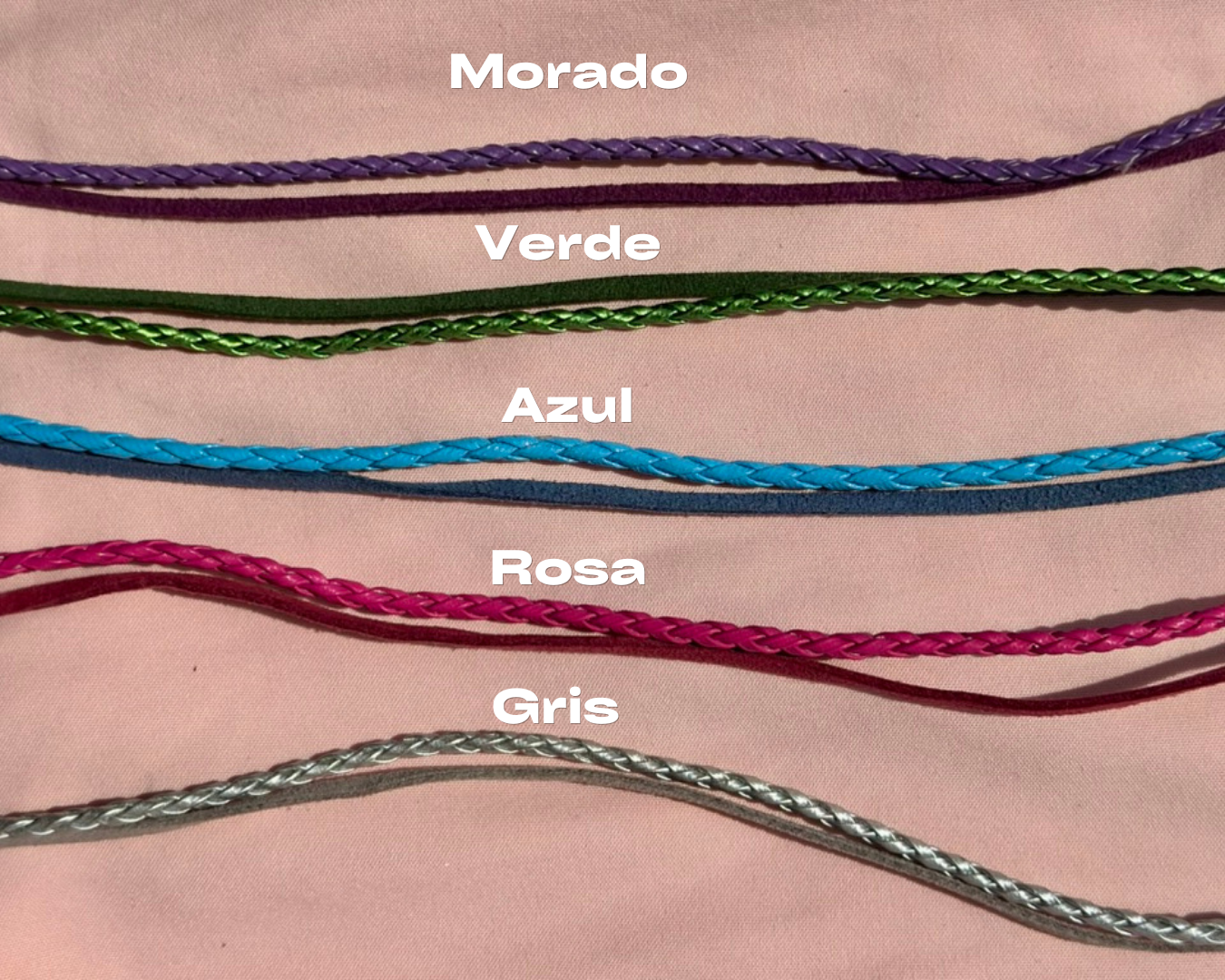 Choker de "Eya's" -  Piel Trenzada / Gamuza