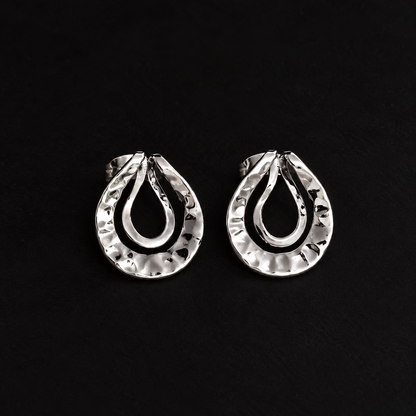 Aretes  "Ixta'an"  - Martillados