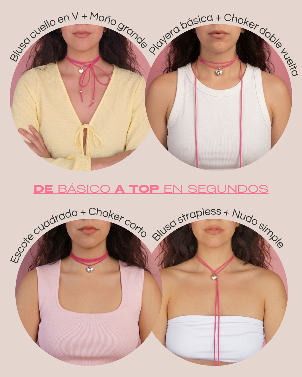 Choker de "Eya's" | Gamuza - Varias Opciones