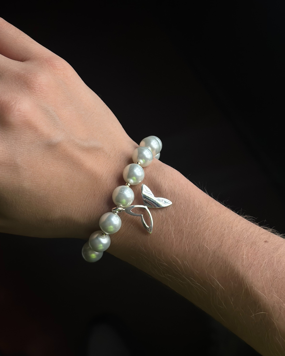 Pulsera "Mariposa Eya´s" Perla - Varias Opciones