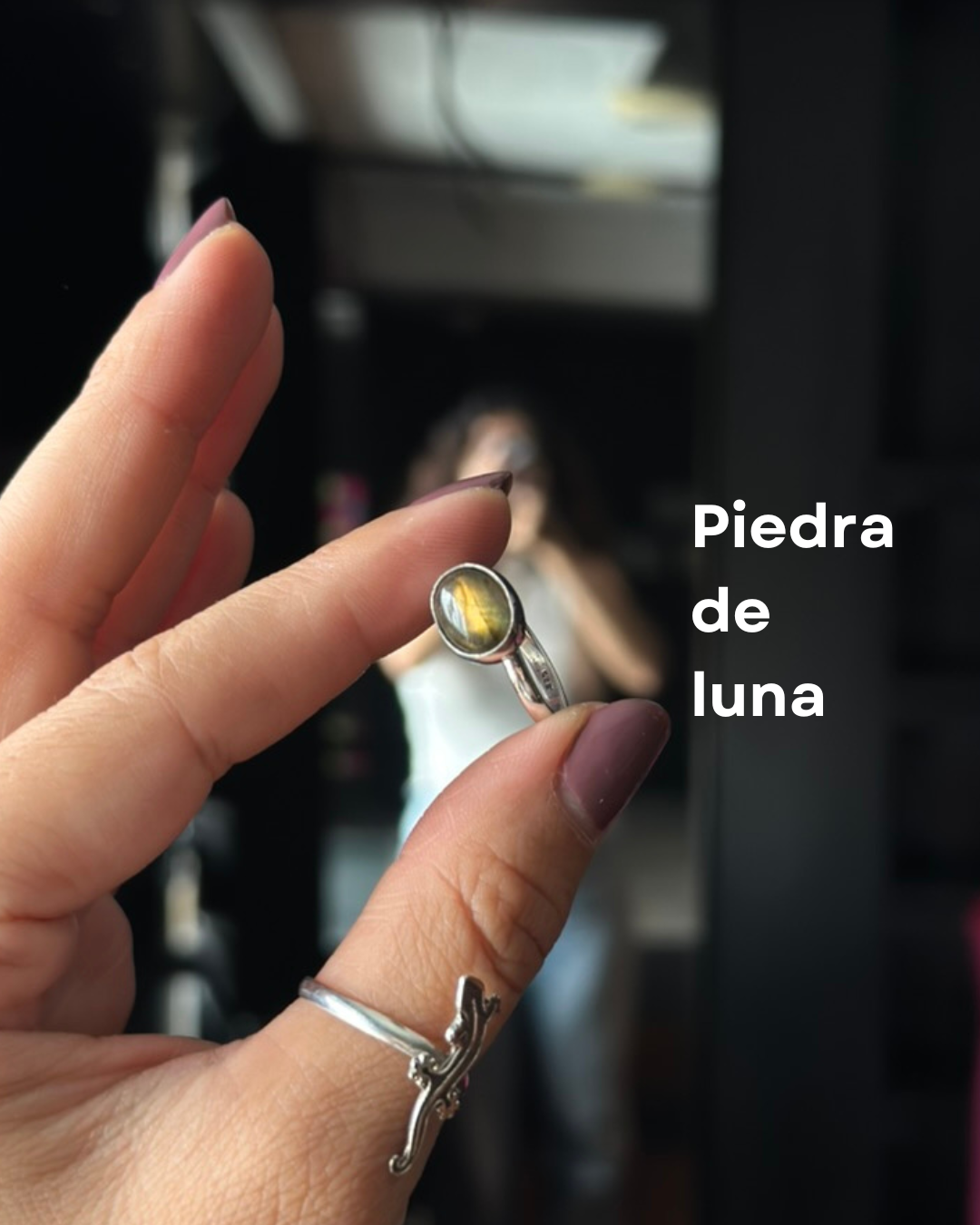 Anillo "Yoó" - Piedra Luna